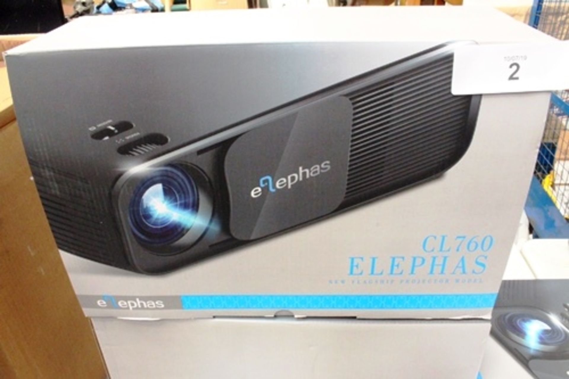 An Elephas CL760 flagship model projector - Sealed new in box (Cabtable2)