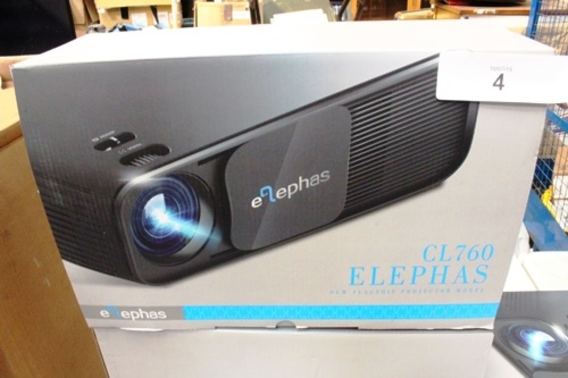 An Elephas CL760 flagship model projector - Sealed new in box (Cabtable2)