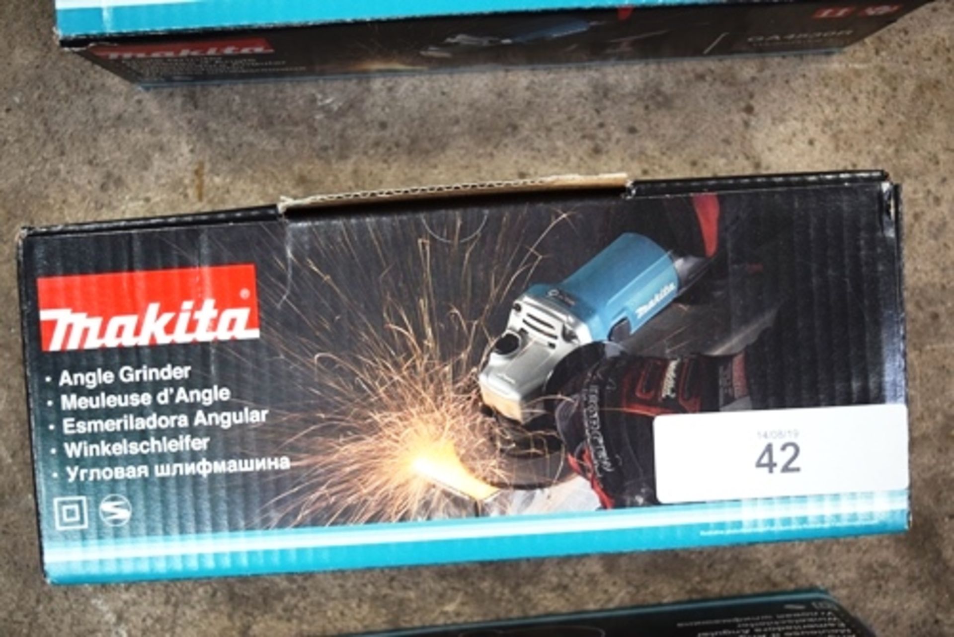 A Makita GA4530R 115mm, 240V angle grinder, RRP £46.00 - New in box (Cage3)