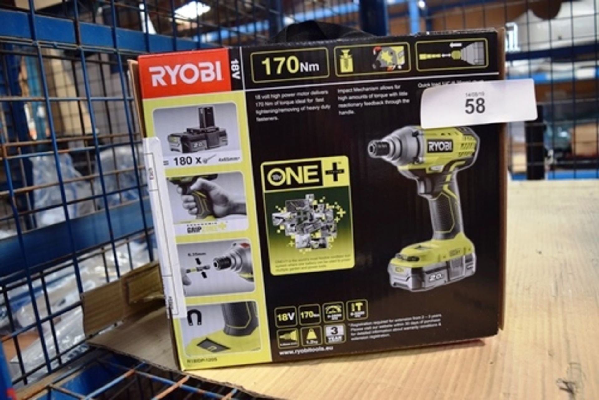 A Royobi 18V cordless drill, model R18IDP-120S - New in box (Cage4)