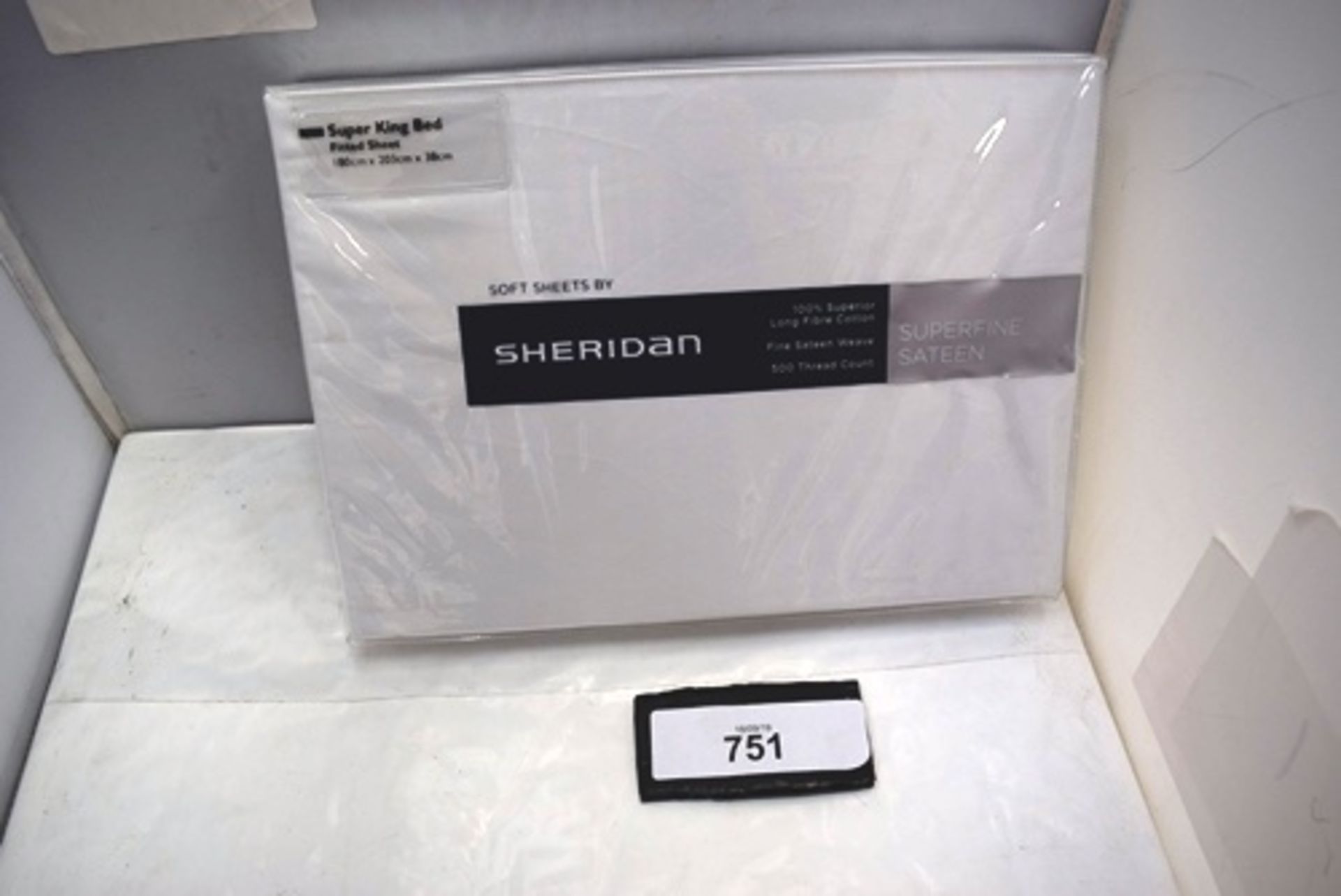 2 x Sheridan super fine sateen snow super king bed fitted sheets, RRP £85.00 each - New in pack (