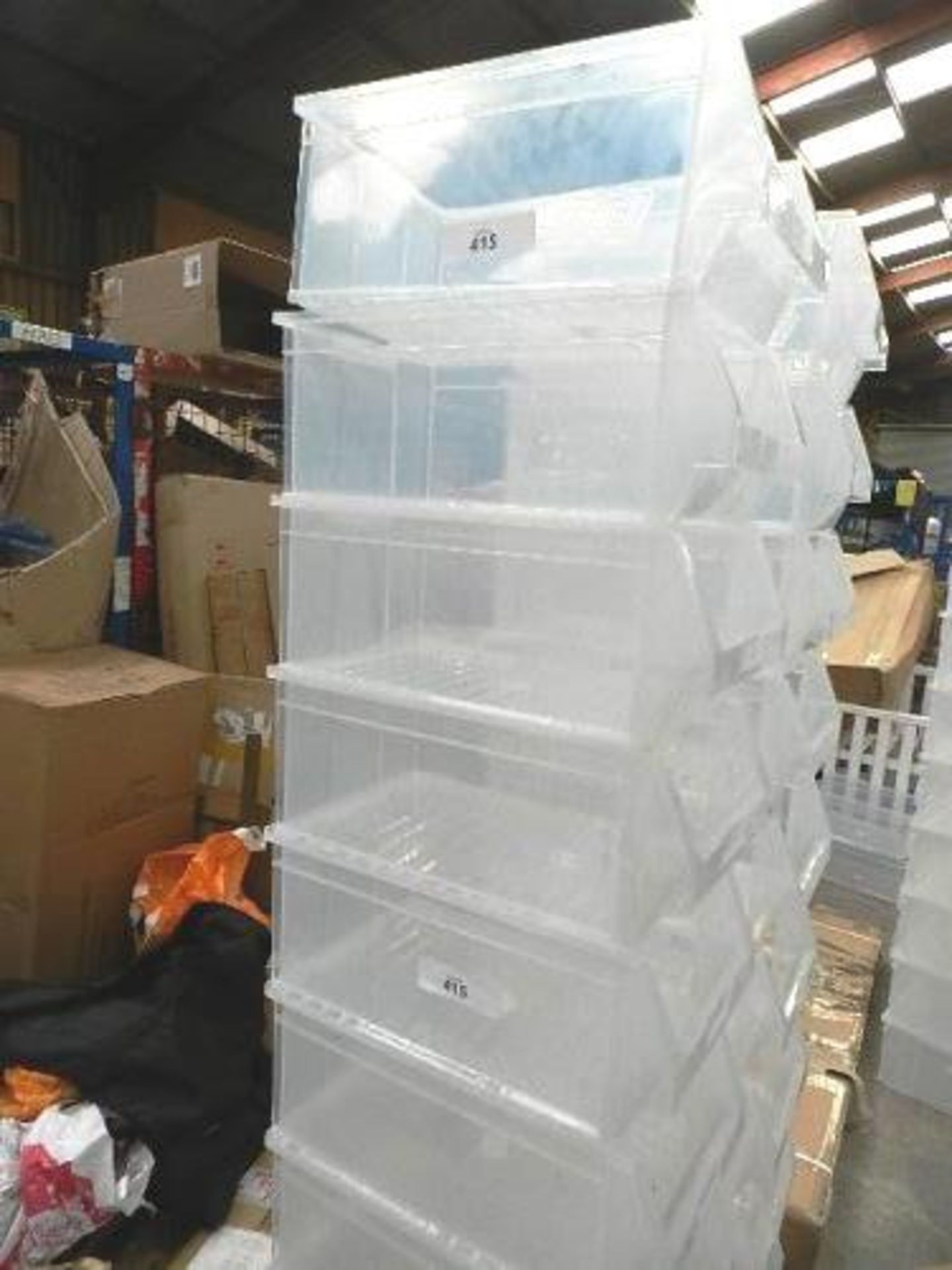 10 x Tayg opaque plastic storage boxed, Gavela 58, size 30 x 20 x 50cm approximately, RRP £35.00