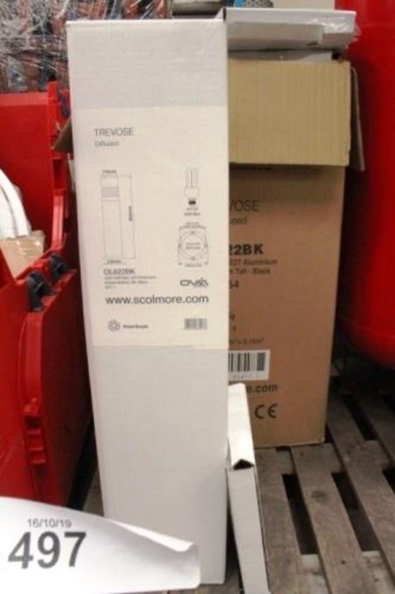 1 x Ovia Trevose black defused ali bollard 800mm tall, model OL622BK, RRP £100.00 - Sealed new in