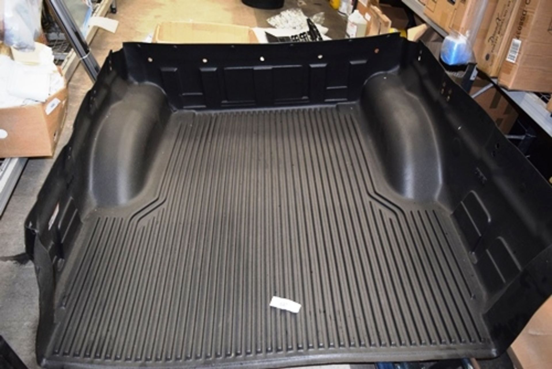 1 x black plastic pickup truck liner, size 153cm wide x 43cm high x 155cm front to back brand