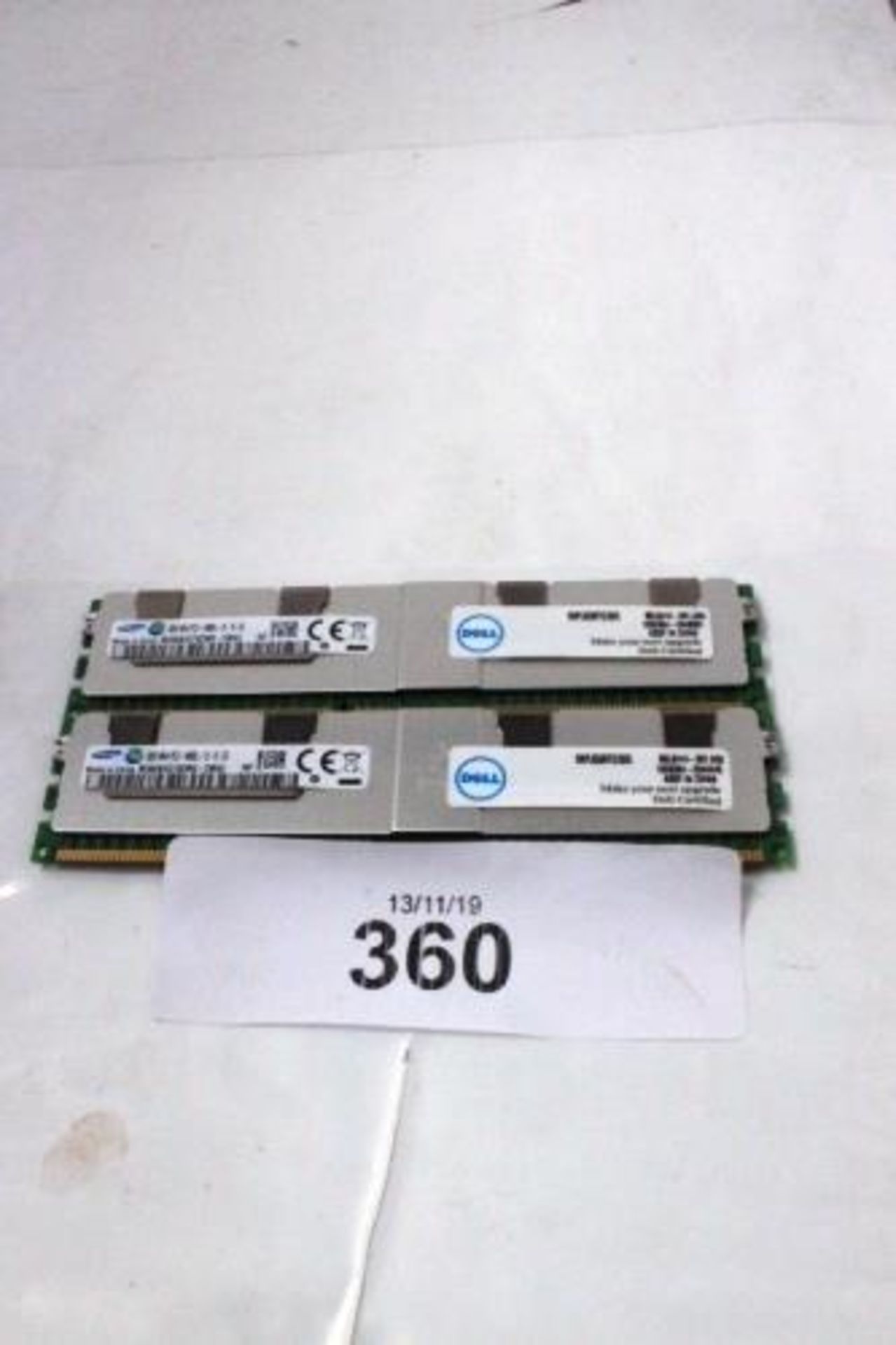 2 x Samsung DDR3 32gb 14900L memory cards, Ref: M386B4G7ODMO-CMA3, Dell certified - New (C2)