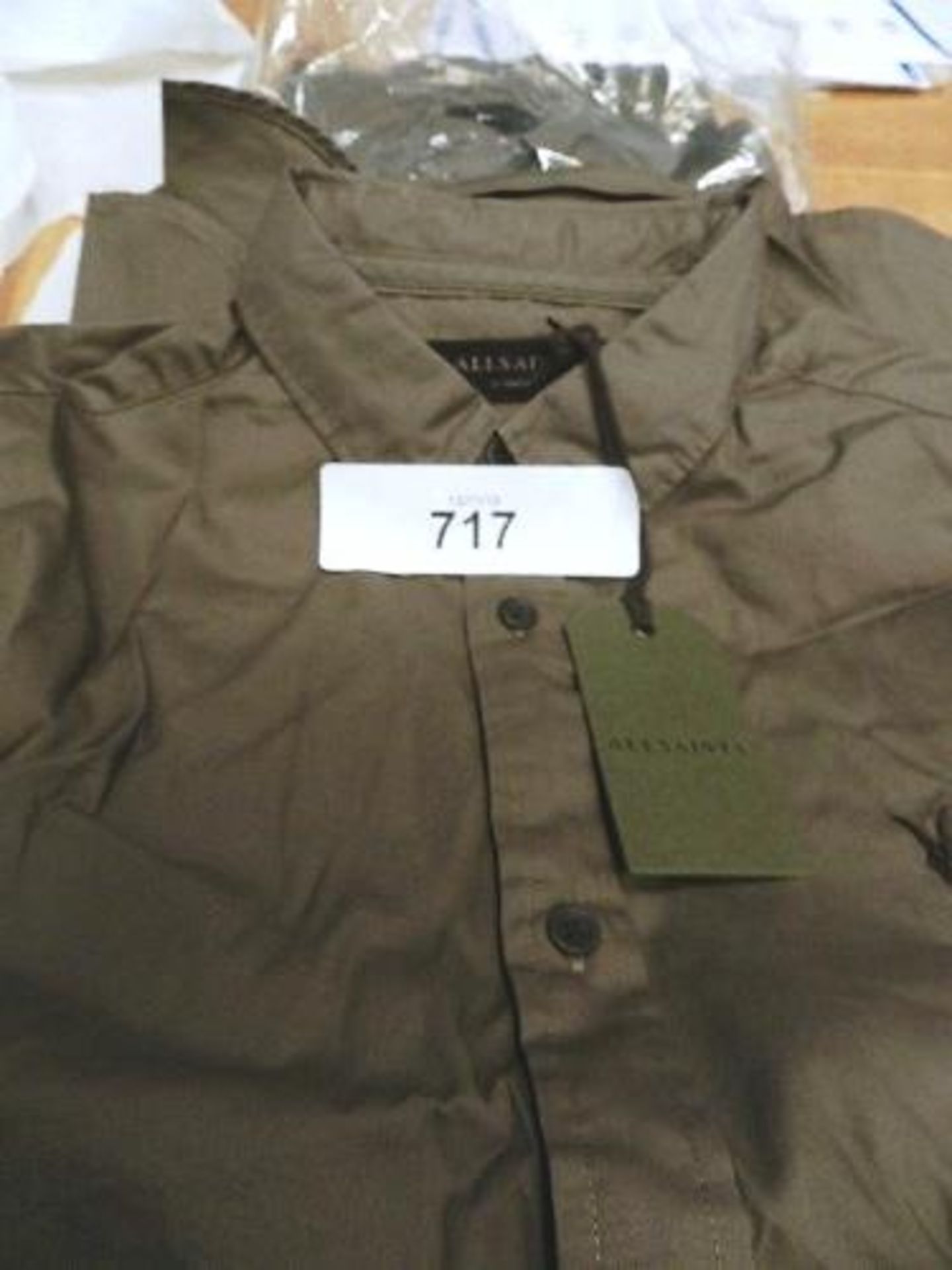 2 x All Saints Redondo shirts, size S and L - New (ESB14C)