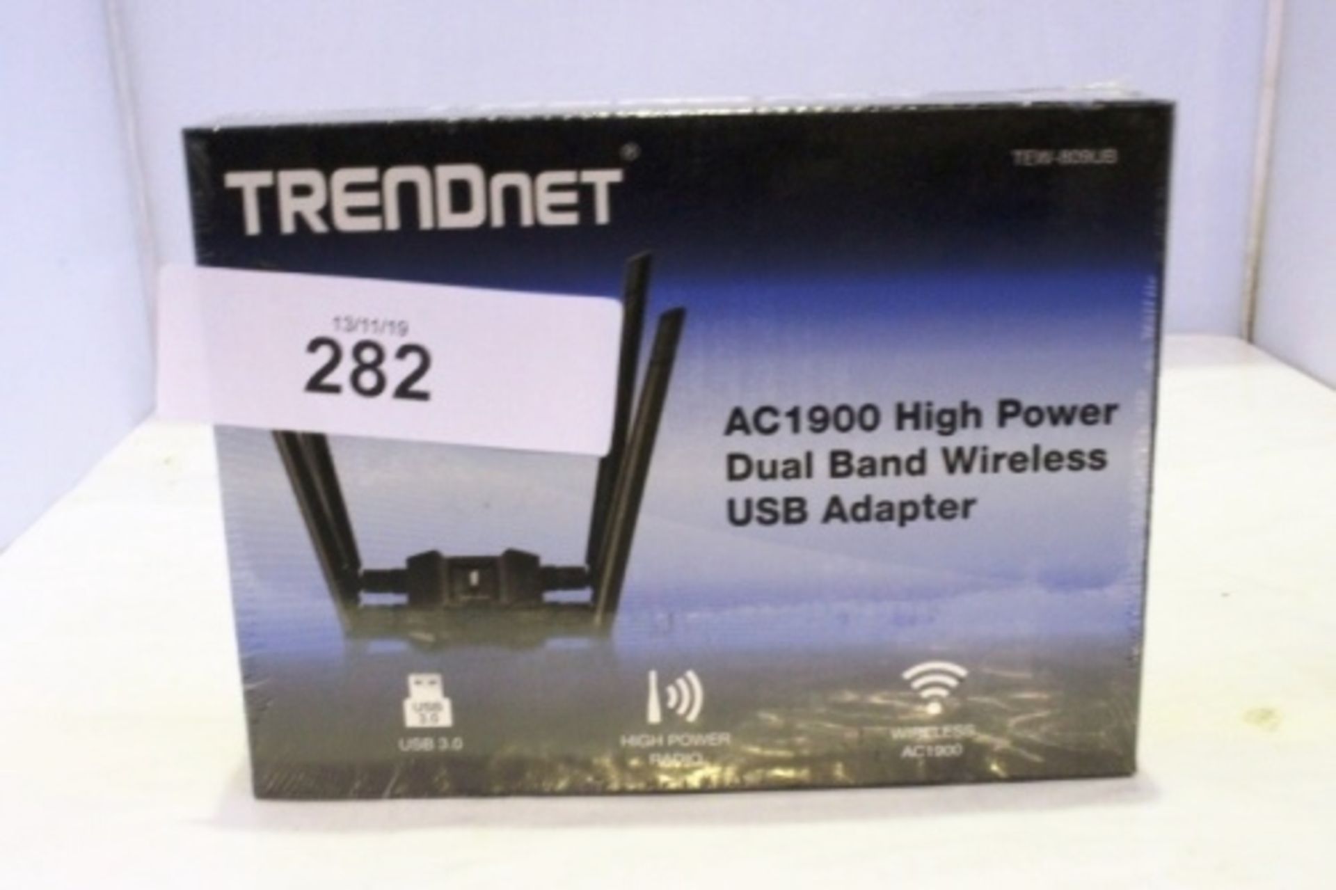 1 x TRENDnet AC1900 dual band wireless USB adapter, model TEW-809UB - Sealed new in box (C1)