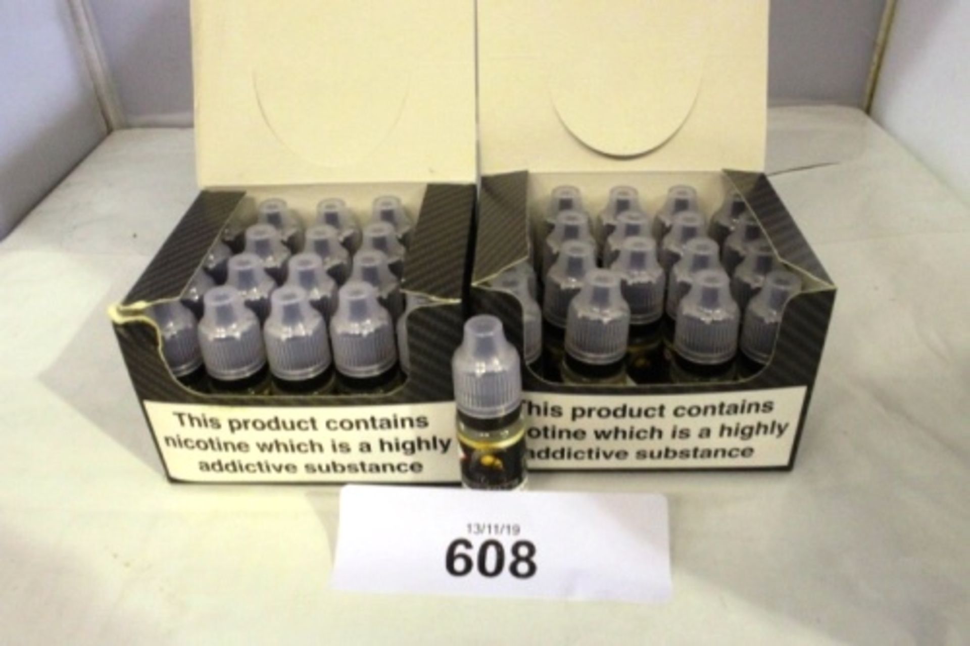 2 x boxes each containing 20 x 10ml units Britannia gold Vape Juice ultra ice mint - New (C6D)