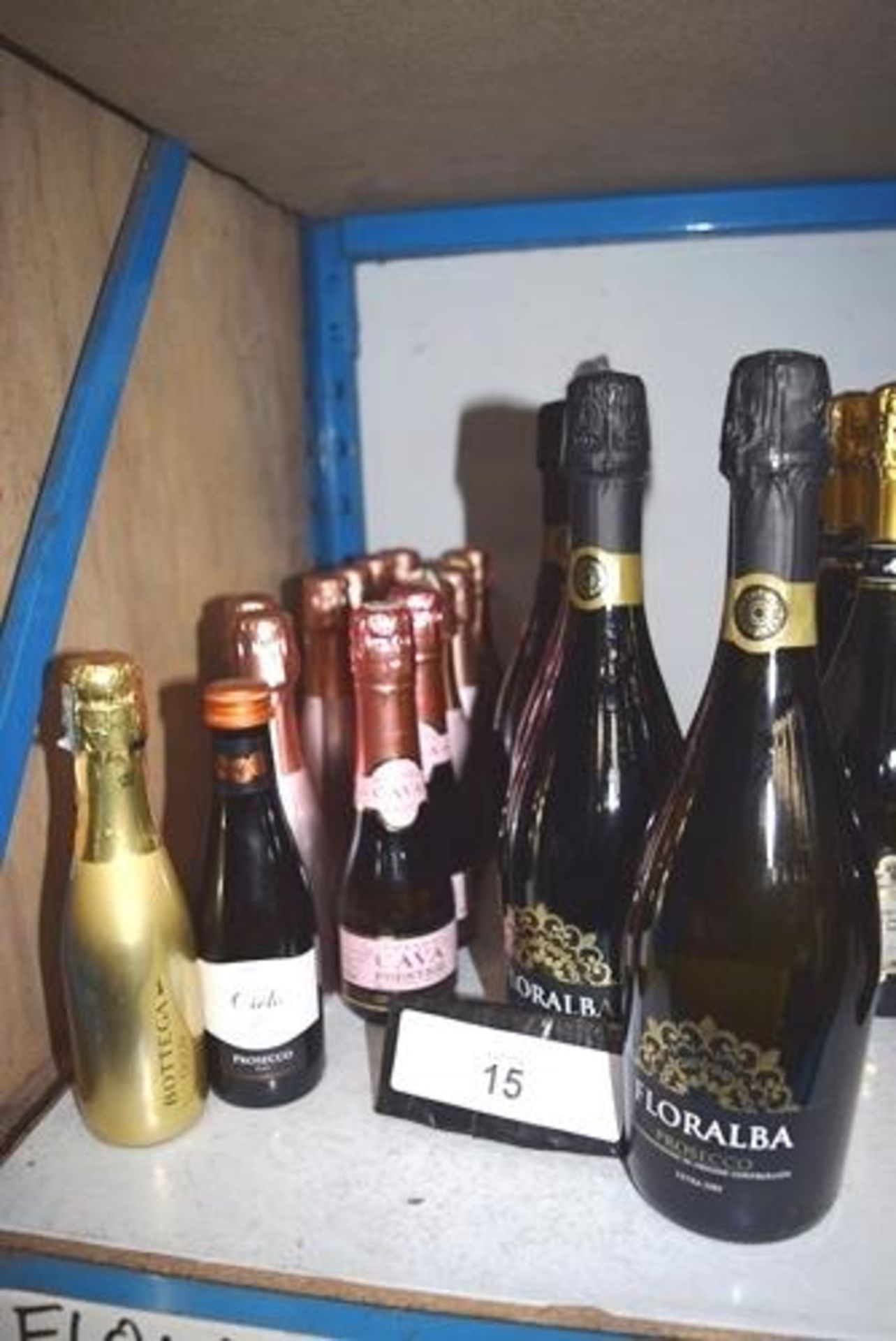 6 x 75cl bottles of Floralba Extra Dry Prosecco and 14 x 200ml bottles of Prosecco and Cava (19) (