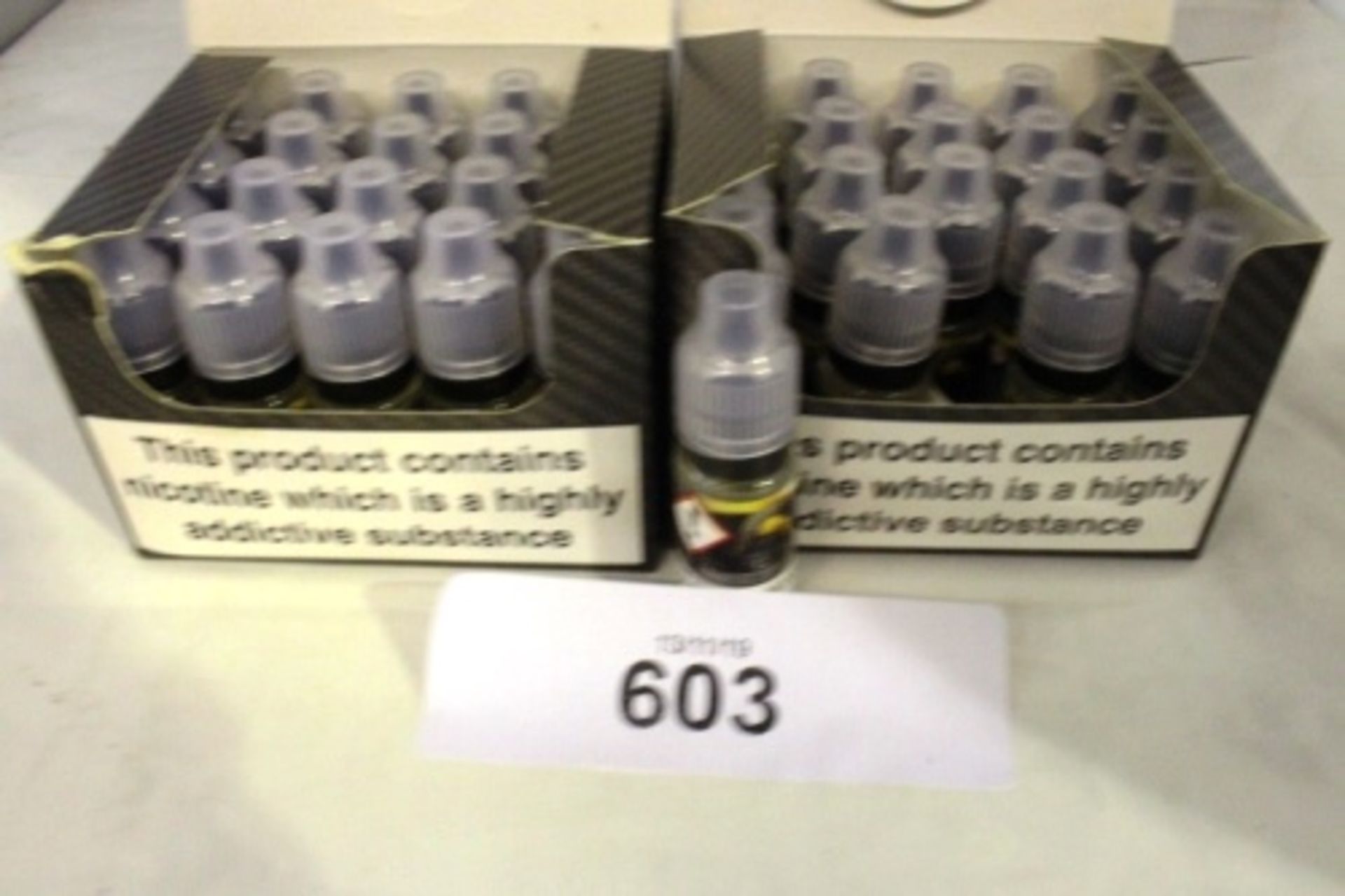 2 x boxes each containing 20 x 10ml units Britannia gold Vape Juice Menthol - New (C6D)