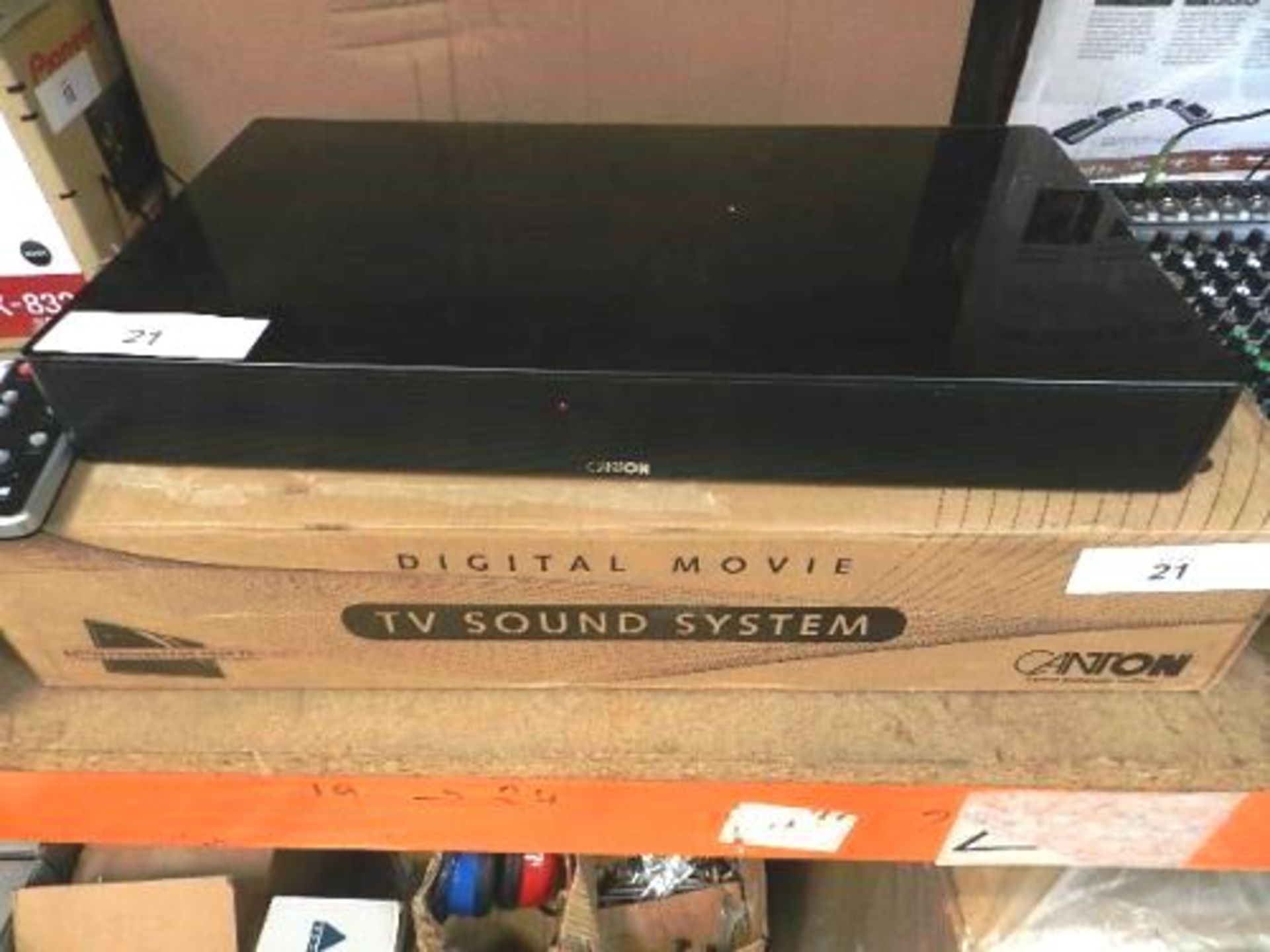 A Canton TV soundbar, model DM55, powers on, untested - Second-hand. This item has not been tested