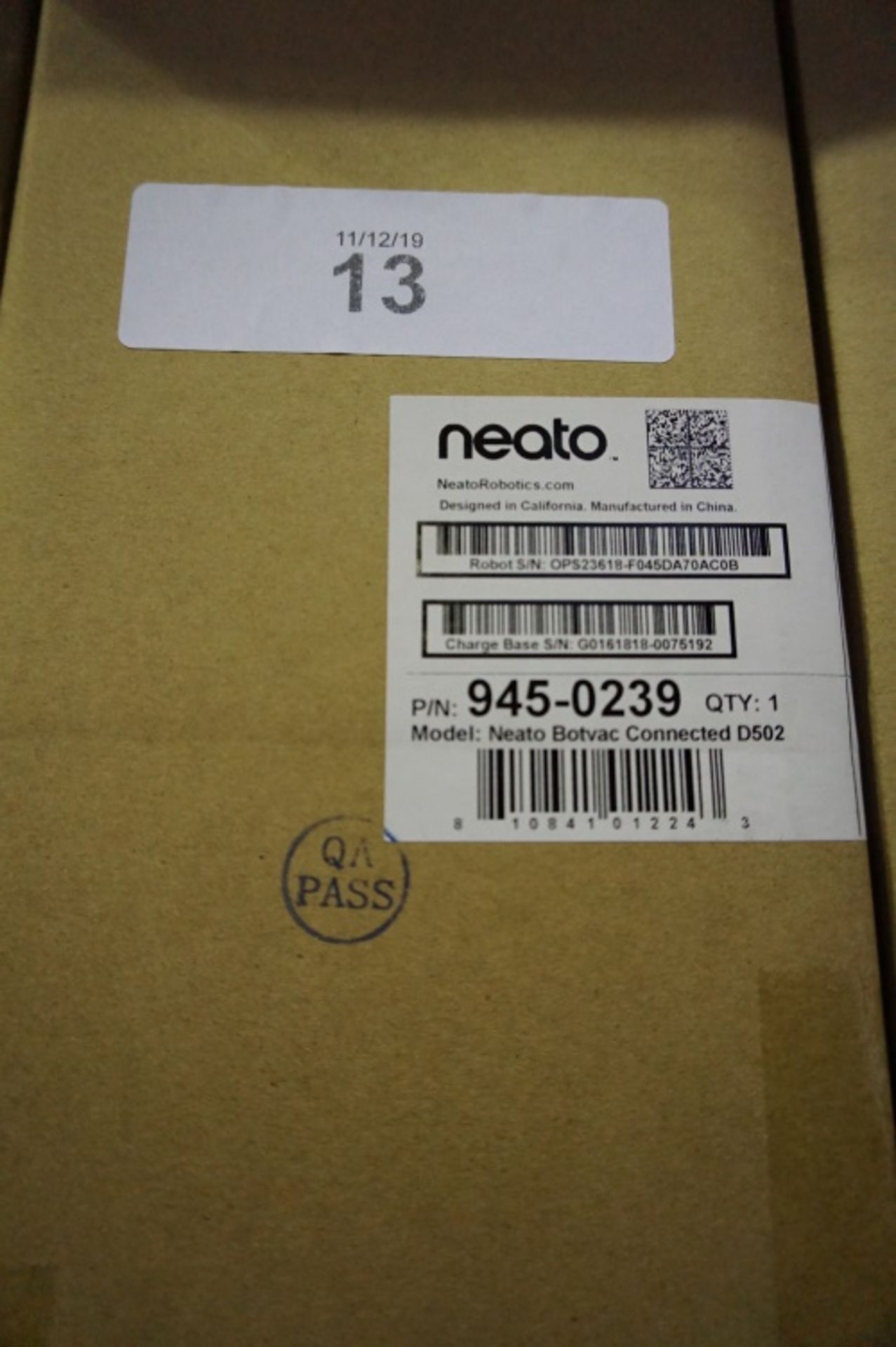 1 x Neato Botvac Connected D502 robotic vacuum - Sealed new (esb1)