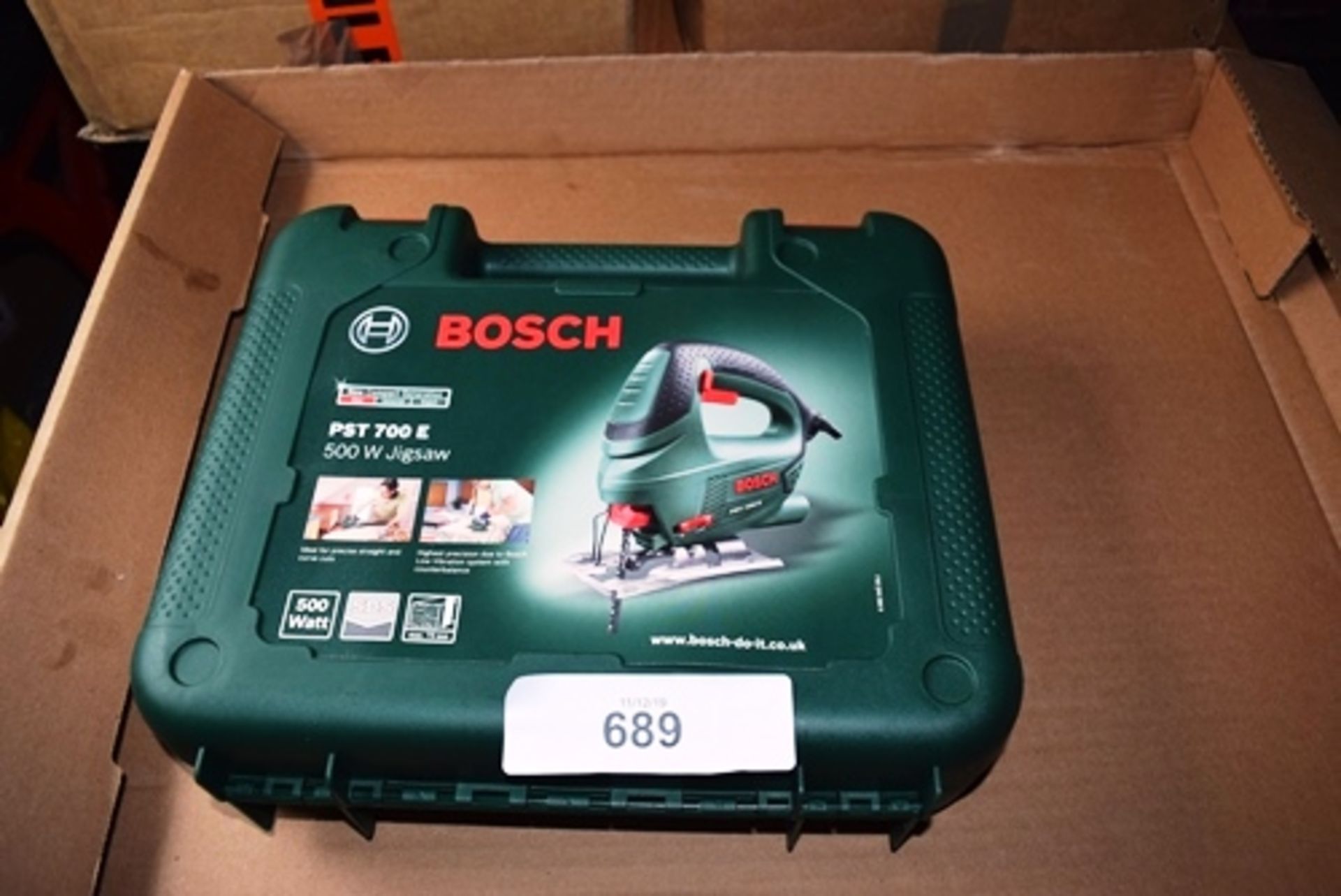 1 x Bosch PST700E compact jigsaw, 230V, code 06033A0070 - New in case (CB1)