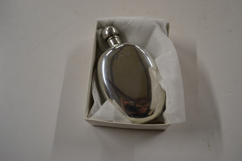 A plated hip flask