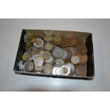 A tray of coinage