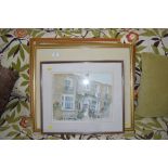 A pair of George Morland style prints together wit