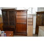 A reproduction mahogany bookcase