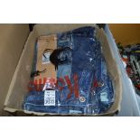 A box containing various as new jeans