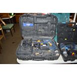 A Power Craft hammer drill in fitted case