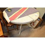 A painted pine extending dining table