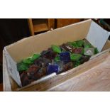 A box of 80+ glass tiles