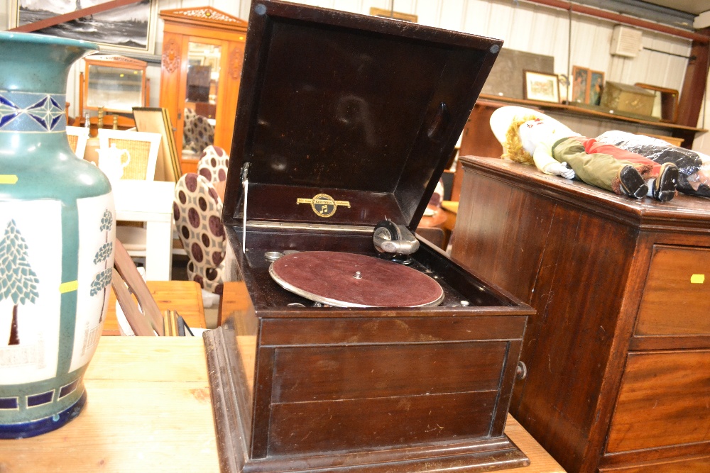 A Columbia table top gramophone