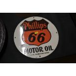 A Philips Motor Oil advertising sign