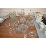 A quantity of various glassware