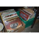 Two boxes of LPs