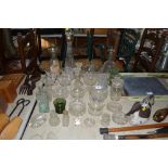 A quantity of various glassware