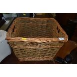 A wicker basket