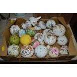 A box of various pomanders