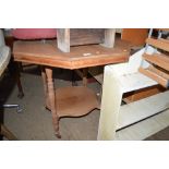 A Victorian style octagonal top table