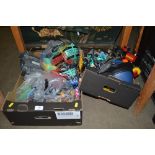 Two boxes of children's toys