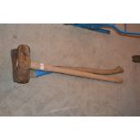 An Axe and a sledge hammer