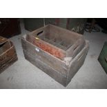 Two wooden crates
