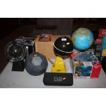 A National Geographic Planetarium Globe lamp and o