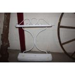 A cast iron painted stick stand