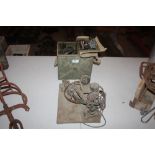 A military portable Morse Code box and various hea