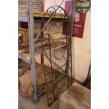 An ornate metal arched gate 72" x 35" approx.