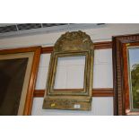 A 18th Century gilded wooden framed mirror, AF