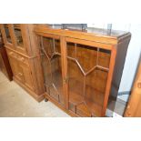 A 20th Century mahogany and glazed display cabinet