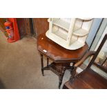 A late Victorian octagonal top two tier window tab