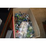 A box of various toy figures