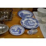 A quantity of Delft and other blue and white potte