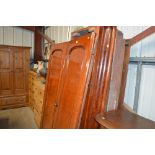 A Victorian mahogany triple wardrobe, AF