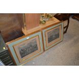 A set of four 19th Century steeplechase prints