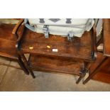 A 19th Century rosewood two tier table