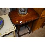 An oak barley twist side table