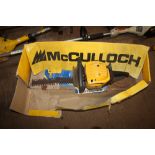 A McCulloch petrol hedge cutter